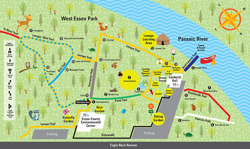 Map of West Essex Park, Essex County NJ.